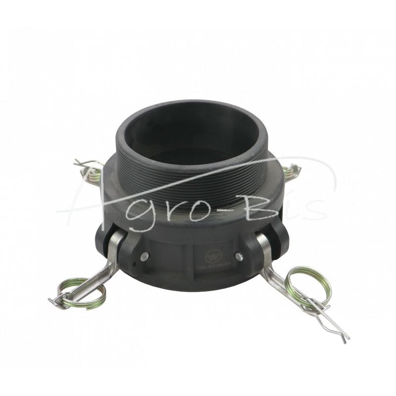 Camlock jungties lizdas, B tipo, polipropilenas, PP, 4" x 101 mm, PZL HYDRAL - ZCPB101H