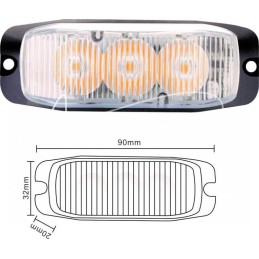 Geltona įspėjamoji lemputė - ASM3015A