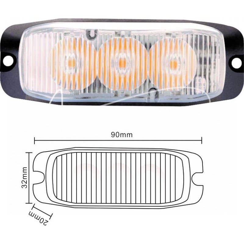 Geltona įspėjamoji lemputė - ASM3015A