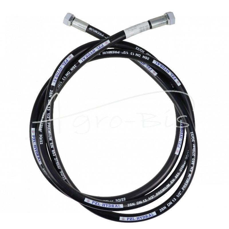 Hidraulinės žarnos sriegis M22x1,5 tiesus L-3650mm 73211600100 Priekaba 27,5MPa PZL HYDRAL - AA-13-3650/2SNH