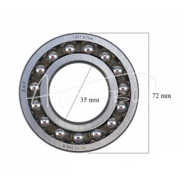 SKF 1207 savaime išsilyginantis rutulinis guolis - 1207 SKF