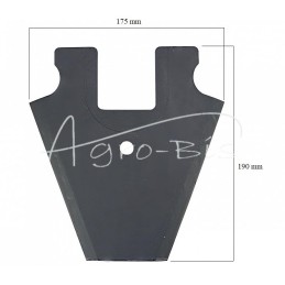 Peilis Schuitemaker 433.102 MORGA savikrovei priekabai - 433999M