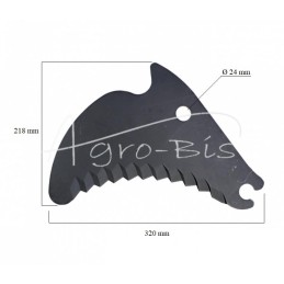 Deutz Fahr, Vicon, Taarup MORGA preso rotorinis peilis - 16650699M