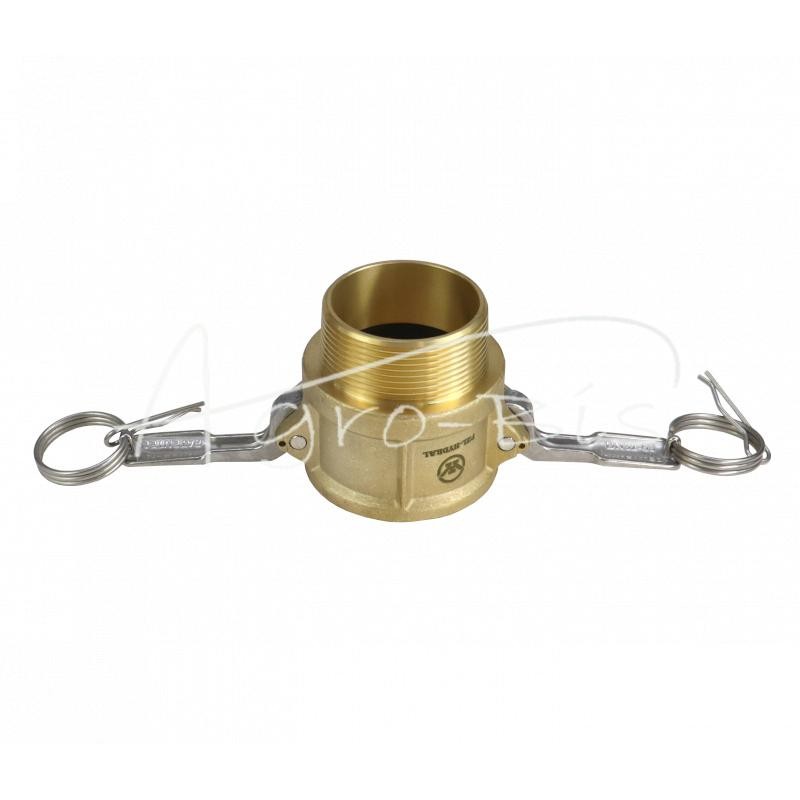 „Camlock“ jungties lizdas, B tipo, žalvaris, 2" x 50 mm, PZL HYDRAL - ZCMB50H