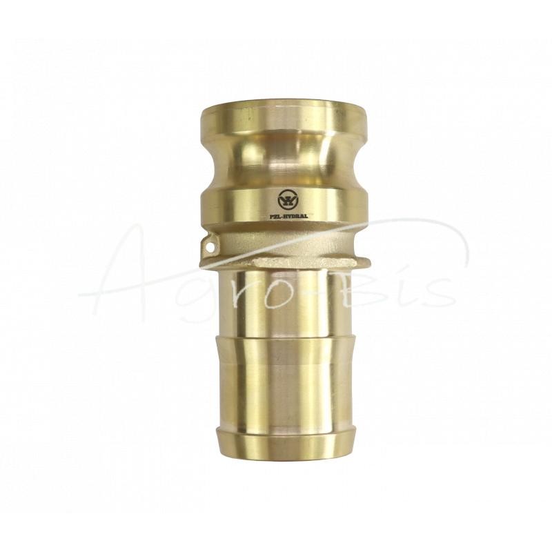 „Camlock“ jungties kištukas, E tipo, žalvaris, 2" x 50 mm, PZL HYDRAL - ZCME50H