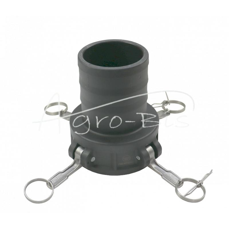 „Camlock“ jungties lizdas, C tipo, polipropilenas, PP, 4" x 101 mm, PZL HYDRAL - ZCPC101H