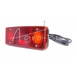 Galinis kombinuotas žibintas E-549 be numerio ženklo apšvietimo LED 12/24V dešinysis vandeniui atsparus su laidu - 480