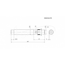 Orkan Rolmus pašarų smulkintuvo tarpinis velenas - 530204075