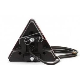 Galinis kombinuotas žibintas, 4 funkcijų, trikampio formos, W68L LED, 12/24V, kairysis, atsparus vandeniui, su laidu - 324