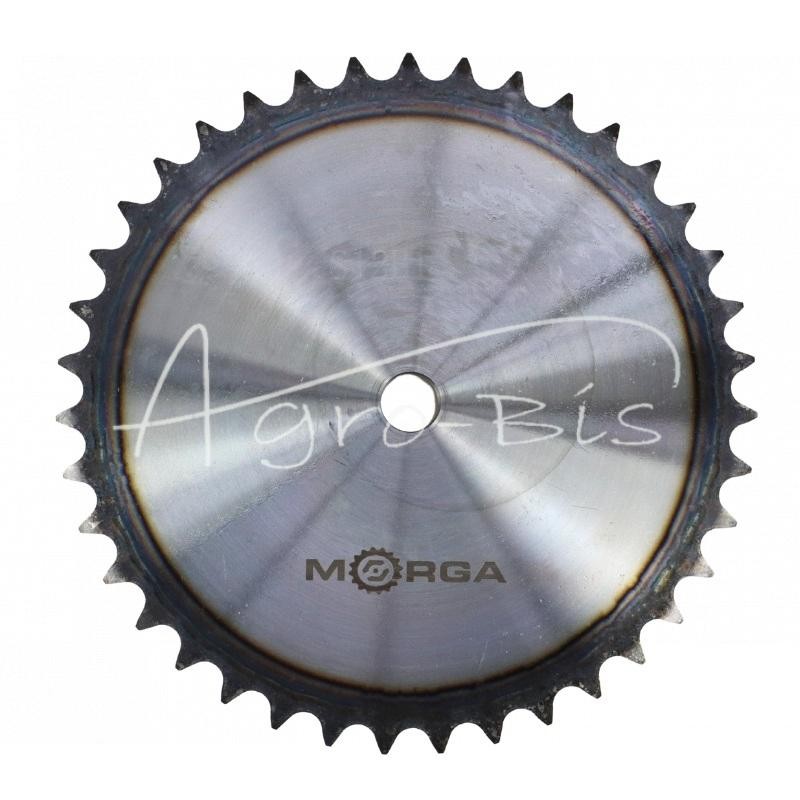 Grūdinto grandinės žvaigrio ratas su flanšu, stebule 12B-1 Z-39 išorinis skersmuo - 244,9 mm MORGA - S12B139M