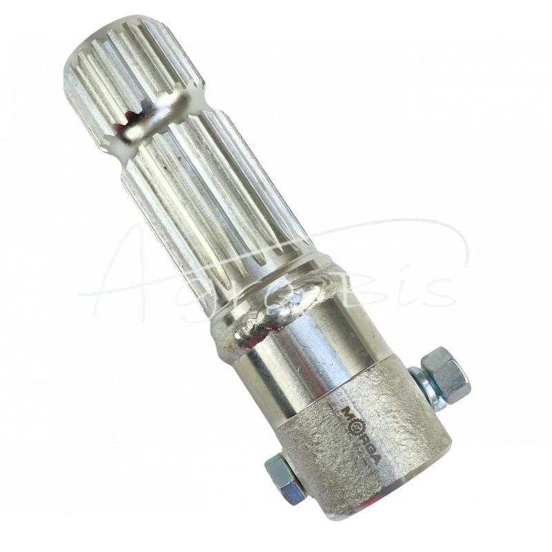 Kardaninio veleno redukcijos adapteris, vidinis-vidinis, 21 pjovimo dantukai 34,9 mm / 20 pjovimo dantukų 44,4 mm ilgis - 185 