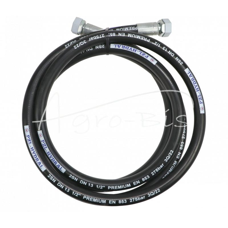 Hidraulinė žarna DKR/DKR G1/2" BSP DN12X2SN 275BAR L-3550 PZL HYDRAL - AA-13-3550/2NH