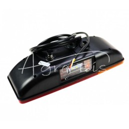 Galinis kombinuotas žibintas E-549 su LED numerio ženklo apšvietimu 12/24V kairėje, atsparus vandeniui, su laidu - 479