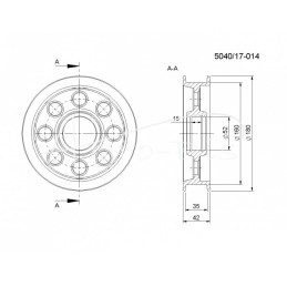„Bizon Rolmus“ kombaino įtempimo diskas - 504017014/0