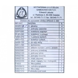 Pilnas komplektas - Ursus C-360 variklio tarpinių komplektas, variuotas - KPL U C-360 MO