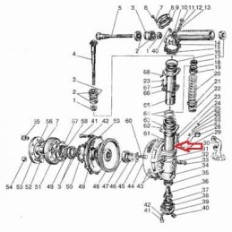 MTZ priekinio pavaros kaiščio vamzdis - 522308084