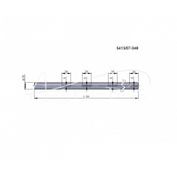 Neptun 1120 mm Rolmus burokėlių kombaino pagrindinis velenas - 541307048