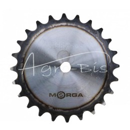 Grūdinto grandinės žvaigrės ratas su flanšu, stebule 16B-1 Z-24 išorinis skersmuo - 206,2 mm MORGA - S16B124M