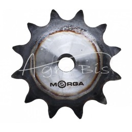 Grūdinto grandinės žvaigrio ratas su flanšu, stebulė 24B-1 Z-12 išorinis skersmuo - 161 mm MORGA - S24B112M