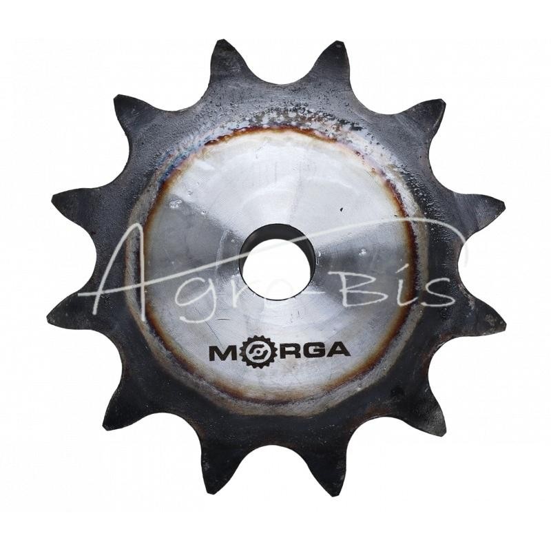 Grūdinto grandinės žvaigrio ratas su flanšu, stebulė 24B-1 Z-12 išorinis skersmuo - 161 mm MORGA - S24B112M