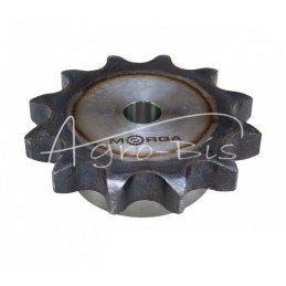 Grūdinto grandinės žvaigrio ratas su flanšu, stebulė 24B-1 Z-12 išorinis skersmuo - 161 mm MORGA - S24B112M