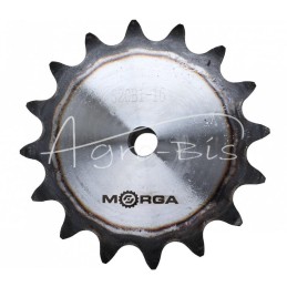 Grūdinto grandinės žvaigrio ratas su flanšu, stebule 20B-1 Z-16 išorinis skersmuo - 177,7 mm MORGA - S20B116M