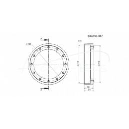 Orkan Rolmus pašarų kombaino sankabos korpusas - 530204057
