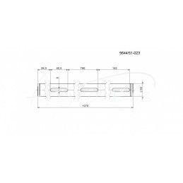 Bulvių kombaino „Anna Rolmus“ viršutinis kardaninis velenas - 564451023