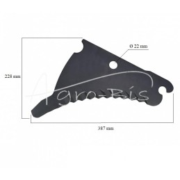 Preso rotorinis peilis Deutz Fahr, Vicon, Taarup 1665.1648 MORGA - 16651648M