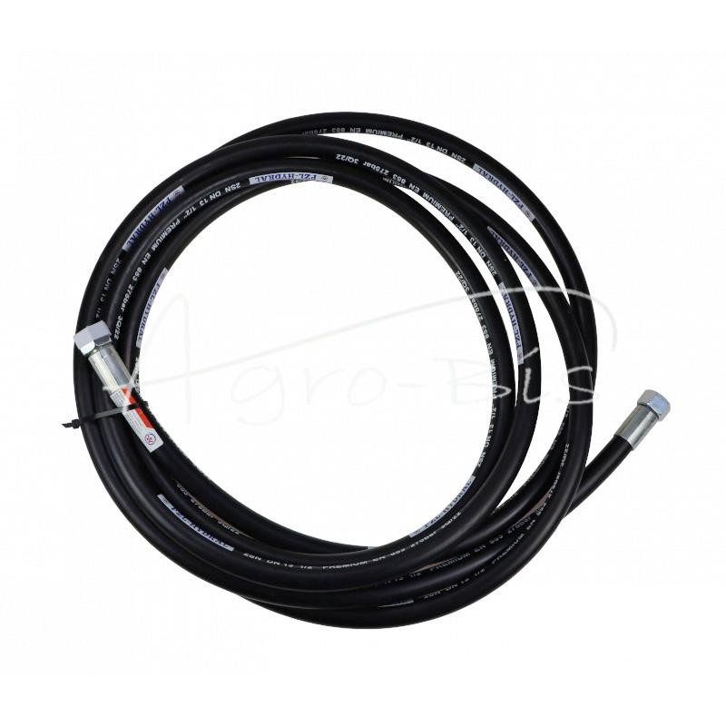 Hidraulinės žarnos sriegis M22x1,5 tiesus L-5800mm DN12-2SN 6050160100 Priekaba 27,5MPa PZL HYDRAL - AA-13-5800/2SNH