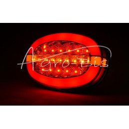 Galinis kombinuotas žibintas elipsė W205 universalus dešinės - kairės LED 12V/24V atsparus vandeniui IP66/68 neoninis - 1427 L