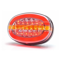 Galinis kombinuotas žibintas elipsė W205 universalus dešinės - kairės LED 12V/24V atsparus vandeniui IP66/68 neoninis - 1427 L