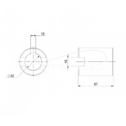 Q25 sraigto pavara Fortschritt T-088 mėšlo kratytuvui - 0200158680/1