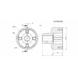 Sankabos antgalis su 8 mm danteliu Rolmus mėšlo kratytuvui - 221302022