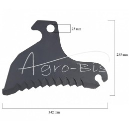 Mikro-Schnitt Claas MORGA priekabos pjovimo peilis - 9603282M