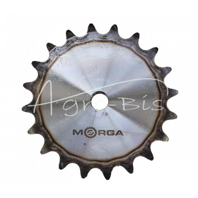 Grūdinto grandinės žvaigriovelis su flanšu, stebule 20B-1 Z-20 išorinis skersmuo - 217,9 mm MORGA - S20B120M