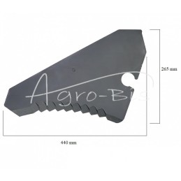 Krone Titan MORGA savikrovės priekabos peilis - 23329600M