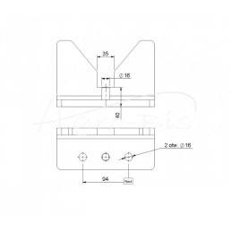 Lentynos uždangos laikiklis, skirtas „Ursus C-385 Poland“ lauko prikabinimo įrenginiui - 83453100