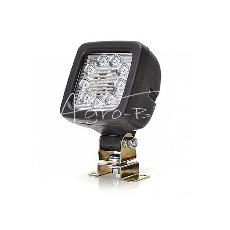 Darbo žibintas išsklaidytos šviesos W81 9 diodų LED 12/24V 1770lm vandeniui atsparus su laidu - 683