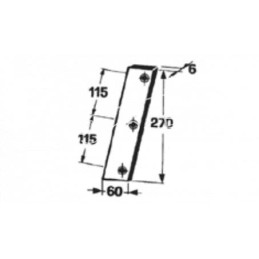 Welger presavimo peilis - 0982.20.01.00