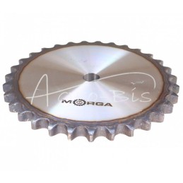 Grūdinto grandinės žvaigrės ratas su flanšu, stebule 16B-1 Z-31 išorinis skersmuo - 262,6 mm MORGA - S16B131M