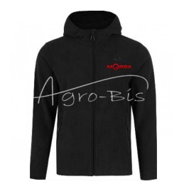 Juoda flisinė su gobtuvu M dydžio - POLMZK