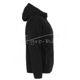 Juoda flisinė su gobtuvu M dydžio - POLMZK