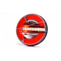 Galinis kombinuotas žibintas apvalus W154 12V/24V atsparus vandeniui IP68 LED neoninis su laidu - 1130 2F
