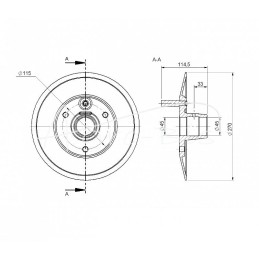 Slydimo diskas 504003135 Bizon Rolmus kombainas - 504003051