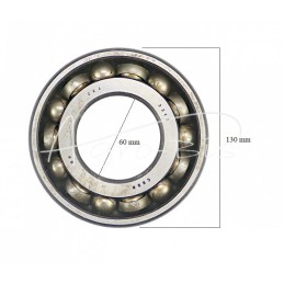 Dviejų eilių kampinis kontaktinis rutulinis guolis 3312 ZVL - 3312 ZVL