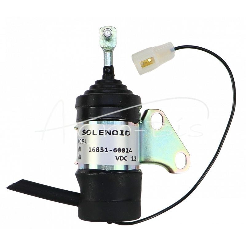 Ritės solenoidinis įpurškimo siurblio gesinimo ritė „Kubota“, „Bobcat“ 16851-60011 ELMOT 16851-60014 - 1685160011EL