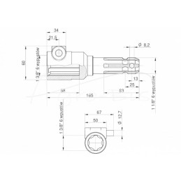 Kardaninio veleno redukcijos adapteris, skirtas 1 3/8 colio 6 griovelių velenui pakeisti į 1 1/8 colio 6 griovelių veleną MORGA 