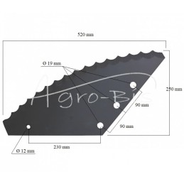 „Tatoma MORGA“ pašarų vežimėlio peilis - 121803501M