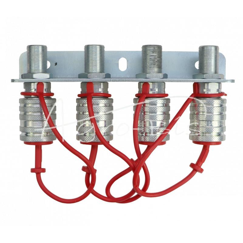 Plokštė, greito prijungimo laikiklis, pilnas, 4 jungčių PZL - HYDRAL - TABLICA4